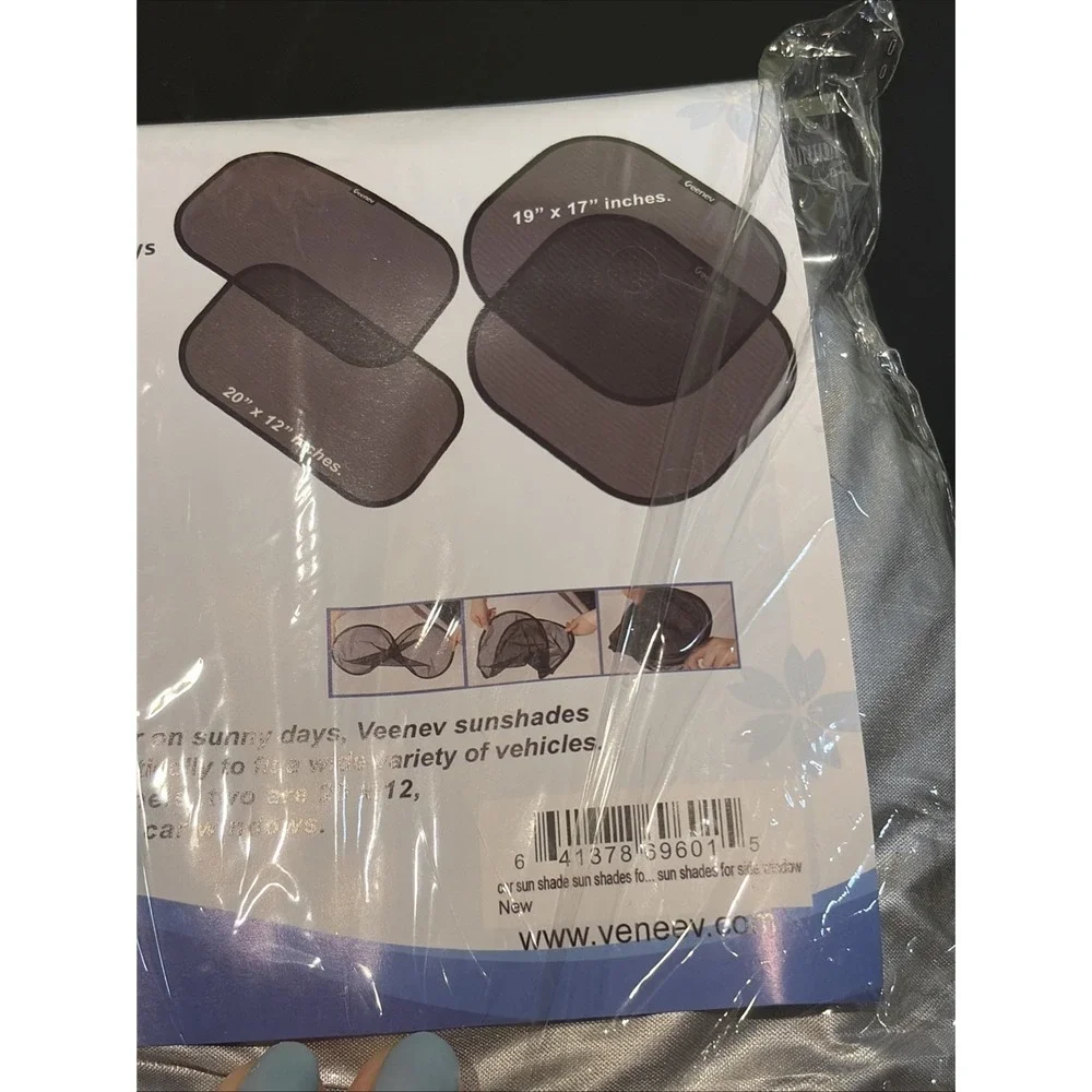 New Veneev Car Shade Side Back Window Sunshade Protector Kids Pets Backseat